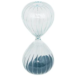Set 3 sabliers H.15cm verre avec plateau bois - Atmosphera