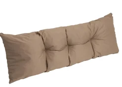 Set coussins pour palettes 120x50 cm, housse d'assise amovible, coussins de dossier matelassés 120x50 cm Beige coussins palettes