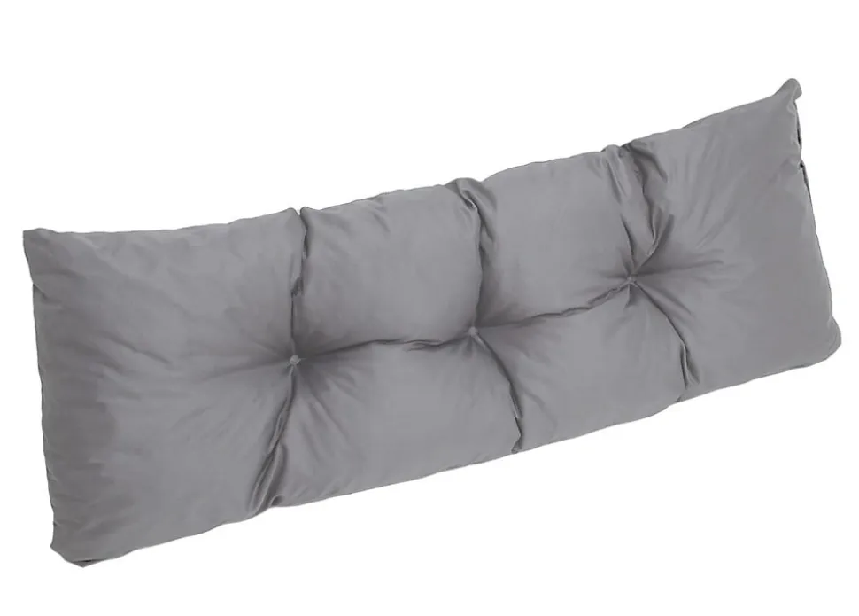 Set coussins pour palettes 120x60 cm, housse d'assise amovible, coussins de dossier matelassés 120x50 cm Gris coussins palettes