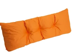 Set coussins pour palettes 120x60 cm, housse d'assise amovible, coussins de dossier matelassés 120x50 cm Orange coussins palettes
