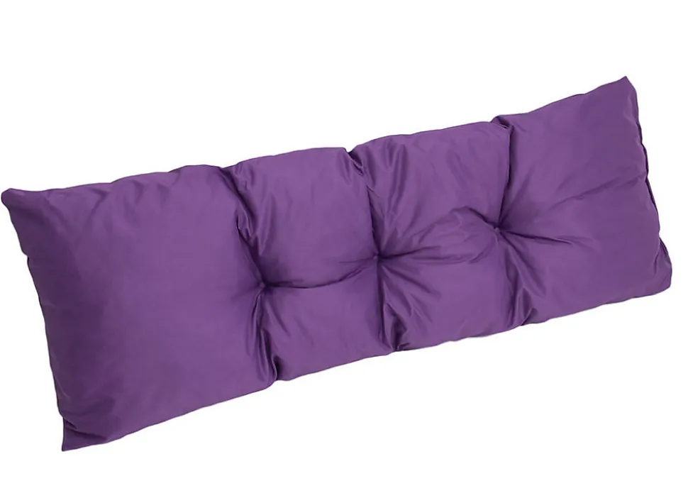 Set coussins pour palettes 120x60 cm, housse d'assise amovible, coussins de dossier matelassés 120x40 cm Violet coussins palettes