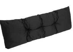 Set coussins pour palettes 120x50 cm, housse d'assise amovible, coussins de dossier matelassés 120x40 cm Noir coussins palettes