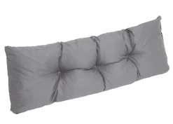 Set coussins pour palettes 120x50 cm, housse d'assise amovible, coussins de dossier matelassés 120x50 cm Gris coussins palettes
