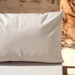 Set de 3 coussins palette extérieur imperméable et déhoussable MINORQUE (120x80 cm - Ecru)