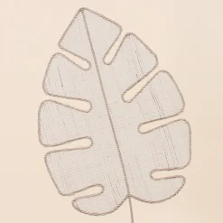 Set de 2 feuilles déco murale en tissu 27cm