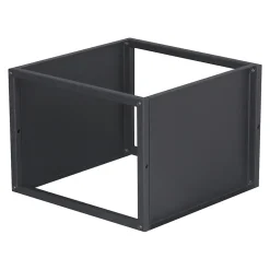 Set de 3 étagères murales Nostened acier 28 x 28 x 20 cm noir en.casa