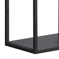 Set de 3 étagères murales Nostened acier 28 x 28 x 20 cm noir en.casa