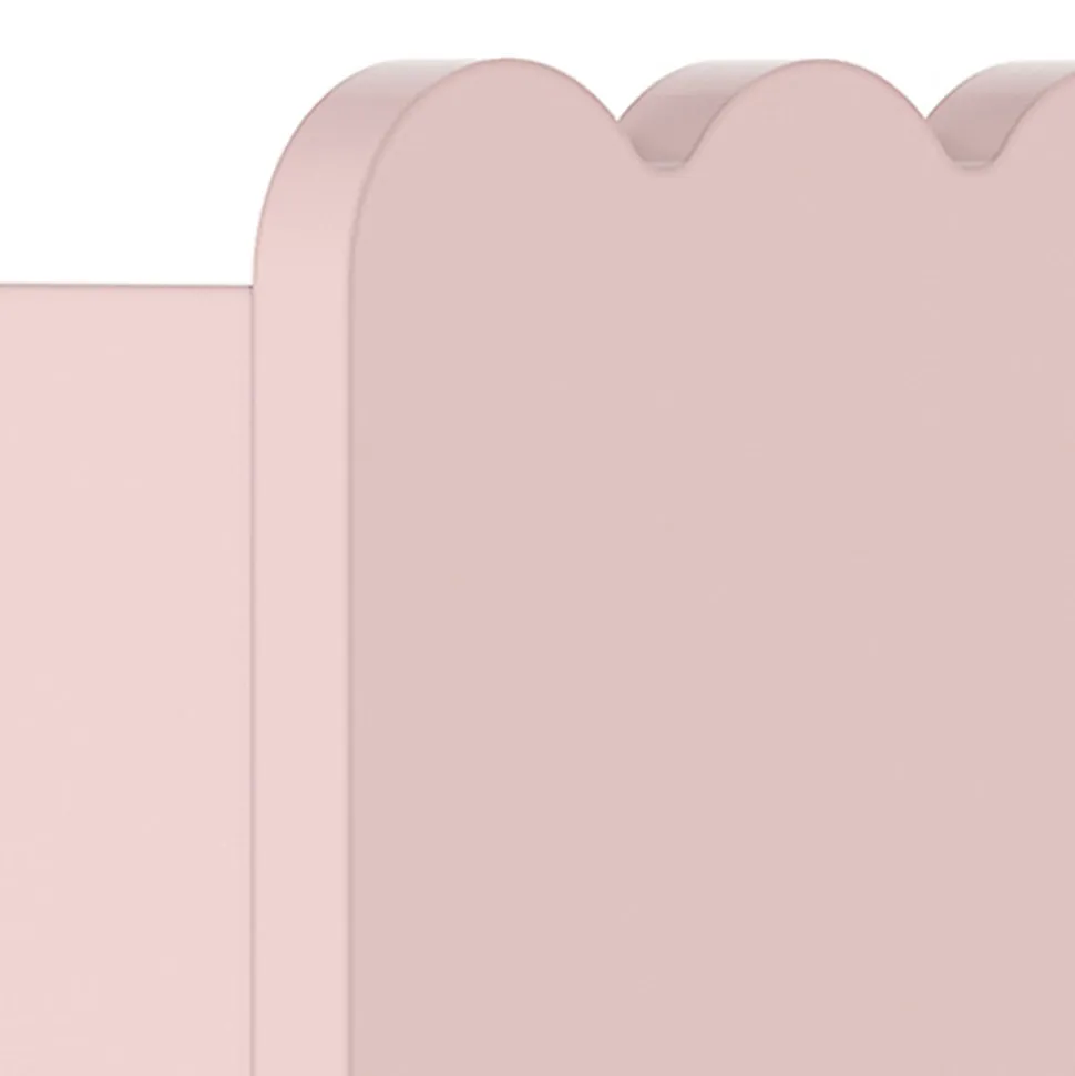 Set de 2 étagères murales pour enfants Vestnes 40 x 10 x 10 cm rose en.casa