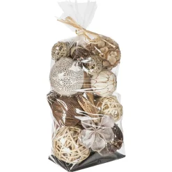 Set de boules décoratives H44 cm - Marron- Atmosphera