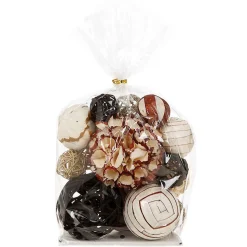 Set de boules décoratives H33 - 5 cm - Doré- Atmosphera