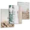 Set De Tableaux Mer Phare Plantes Nature 90cm x 40cm - Parfait pour décorer votre salon, chambre ou bureau avec un design unique