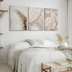 Set De Tableaux Plantes Attrape-Rêves 90cm x 40cm - Parfait pour décorer votre salon, chambre ou bureau avec un design unique et
