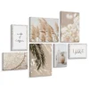 Set De Tableaux Plantes Citations Nature 110cm x 80cm - Parfait pour décorer votre salon, chambre ou bureau avec un design unique