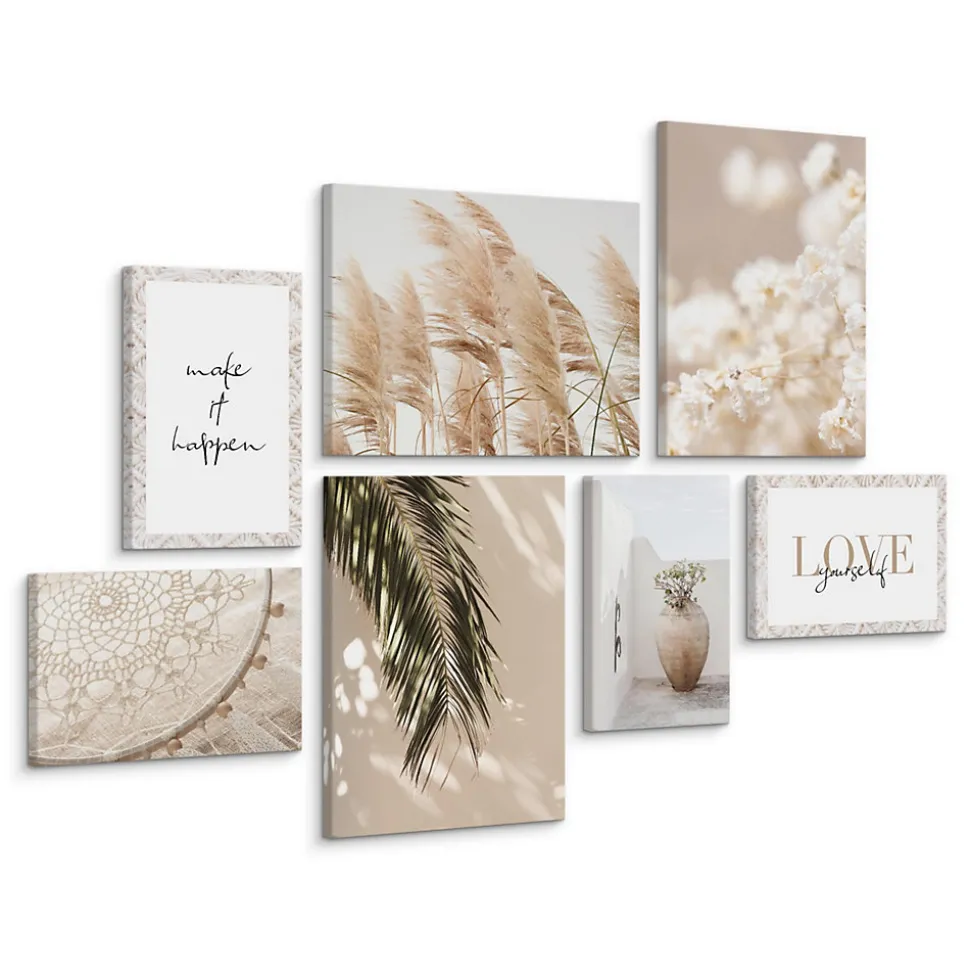Set De Tableaux Plantes Citations Nature 110cm x 80cm - Parfait pour décorer votre salon, chambre ou bureau avec un design unique