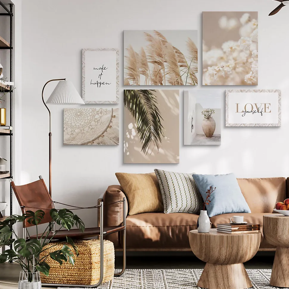 Set De Tableaux Plantes Citations Nature 110cm x 80cm - Parfait pour décorer votre salon, chambre ou bureau avec un design unique