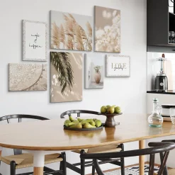 Set De Tableaux Plantes Citations Nature 110cm x 80cm - Parfait pour décorer votre salon, chambre ou bureau avec un design unique