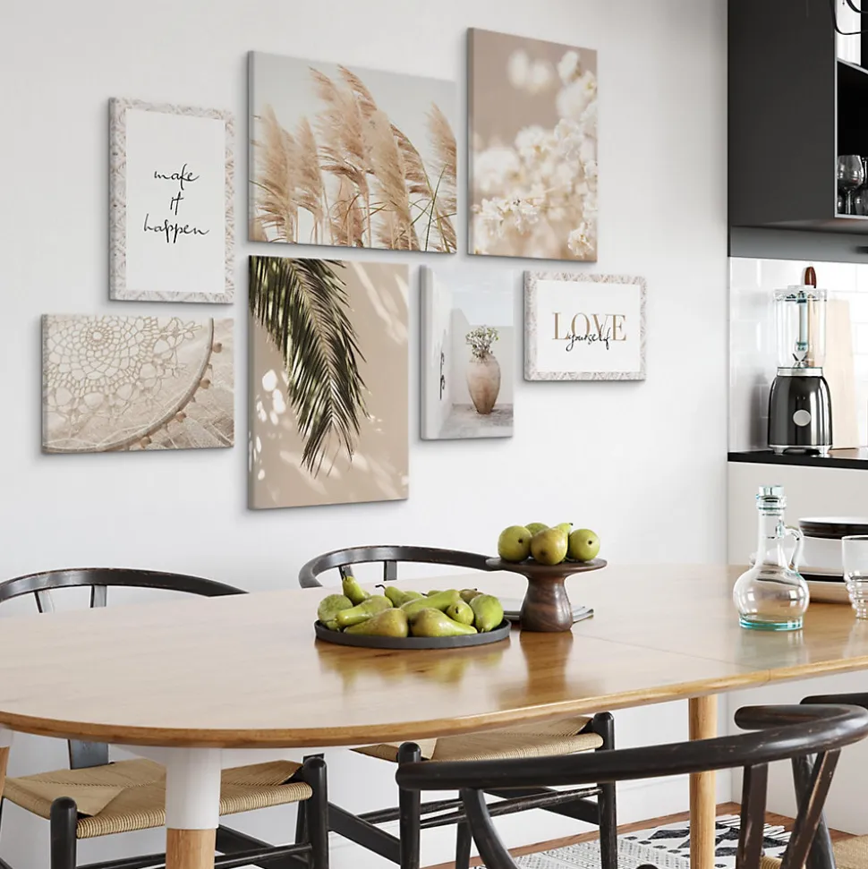Set De Tableaux Plantes Citations Nature 110cm x 80cm - Parfait pour décorer votre salon, chambre ou bureau avec un design unique