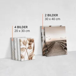Set De Tableaux Plantes Citations Nature 90cm x 80cm - Parfait pour décorer votre salon, chambre ou bureau avec un design unique