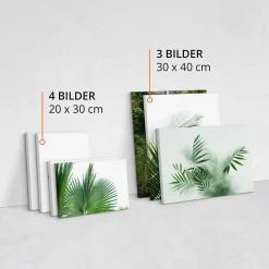 Set De Tableaux Plantes Cascade Citation 110cm x 80cm - Parfait pour décorer votre salon, chambre ou bureau avec un design unique