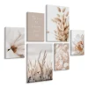 Set De Tableaux Plantes Citation Nature 90cm x 80cm - Parfait pour décorer votre salon, chambre ou bureau avec un design unique e