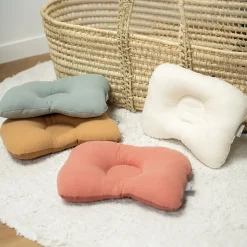 SEVIRA KIDS Coussin cale tête ergonomique en gaze de coton Jeanne