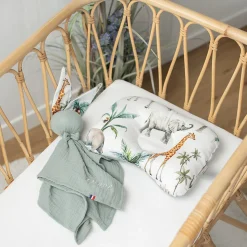 SEVIRA KIDS Coussin cale tête ergonomique en coton Safari