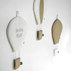 SEVIRA KIDS Montgolfière murale décorative en lin
