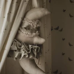 SEVIRA KIDS Trophée mural lune Venise en lin décoration chambre bébé enfant