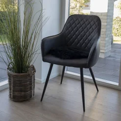 Siège en peau d'agneau noir de 35 cm pour un confort ultime