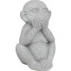Singe déco extérieur Sohel H.42cm résine gris- Multicolore- Atmosphera