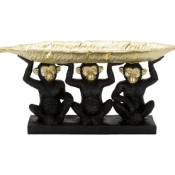 Singe décoratif en polyrésine Monkey trio 43x15.7x20 cm