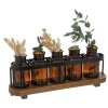 Soliflore 5 fleurs en bois H34cm - Atmosphera