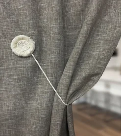 SOLIS - Embrasse Rideau Textile Magnétique - Sans Perçage
