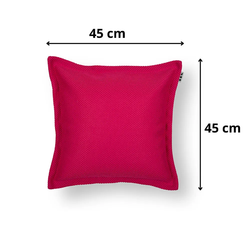 Soo Santaï Set Small Cushion Floating coussin flottant + polystyrène 45x45x25cm, résistant aux UV, Rose