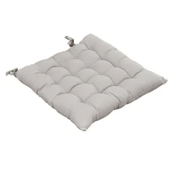 SOPHIE - Coussin de Chaise Matelassé 38x38cm Coton Coloris Nuage