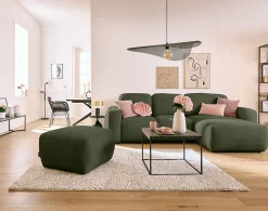 Sorrente - pouf - en tissu texturé - Lisa Design
