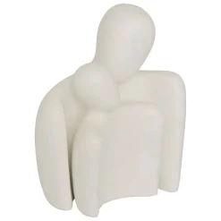 Statue couple résine Rima H.22,5cm blanc - Atmosphera