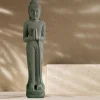 Statue de jardin en pierre bouddha debout prière 2 m