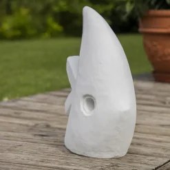 Statue design de jardin poisson petit modèle blanc 50cm
