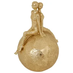 Statue famille Hapi H.22,5cm résine doré - Atmosphera