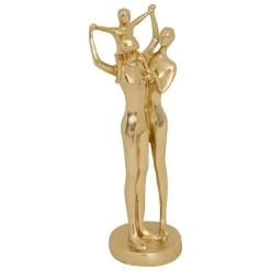 Statue famille Hapi H.28,5cm résine doré - Atmosphera