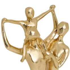 Statue famille Hapi H.28,5cm résine doré - Atmosphera