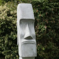 Statue moaï île de pâques jardin zen 1m20