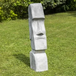 Statue moaï île de pâques jardin zen 1m20