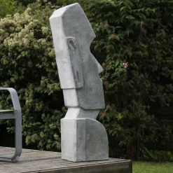 Statue moaï île de pâques jardin zen 1m20
