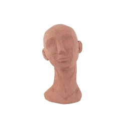 Statue visage en polyrésine - H.28,4 cm