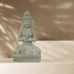 Statue zen déesse dewi jardin position chakra 80cm