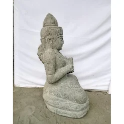Statue zen déesse dewi jardin position chakra 80cm