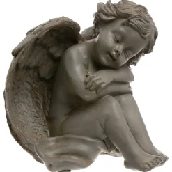 Statuette Ange assis - H15 - 5 cm - Multicolore- Atmosphera