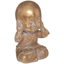 Statuette Bouddha - H15 cm - Multicolore- Atmosphera